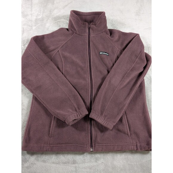 Columbia Benton Springs Fleece Jacket Women’s PXL Purple Full Zip Outdoors - Picture 3 of 9